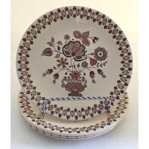Plates-Bread Butter-Vintage Johnson Bros-"Old Granite"- Jamestown-England-Set 4